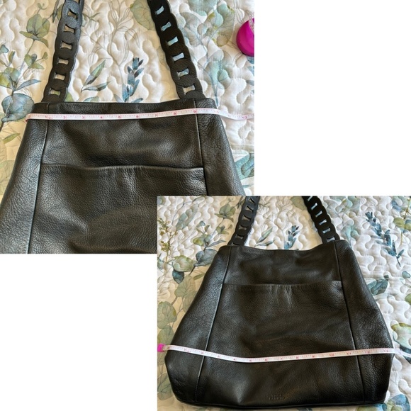 Vince Camuto Deena Black Leather Med Size Hobo Bag EUC - Picture 14 of 16
